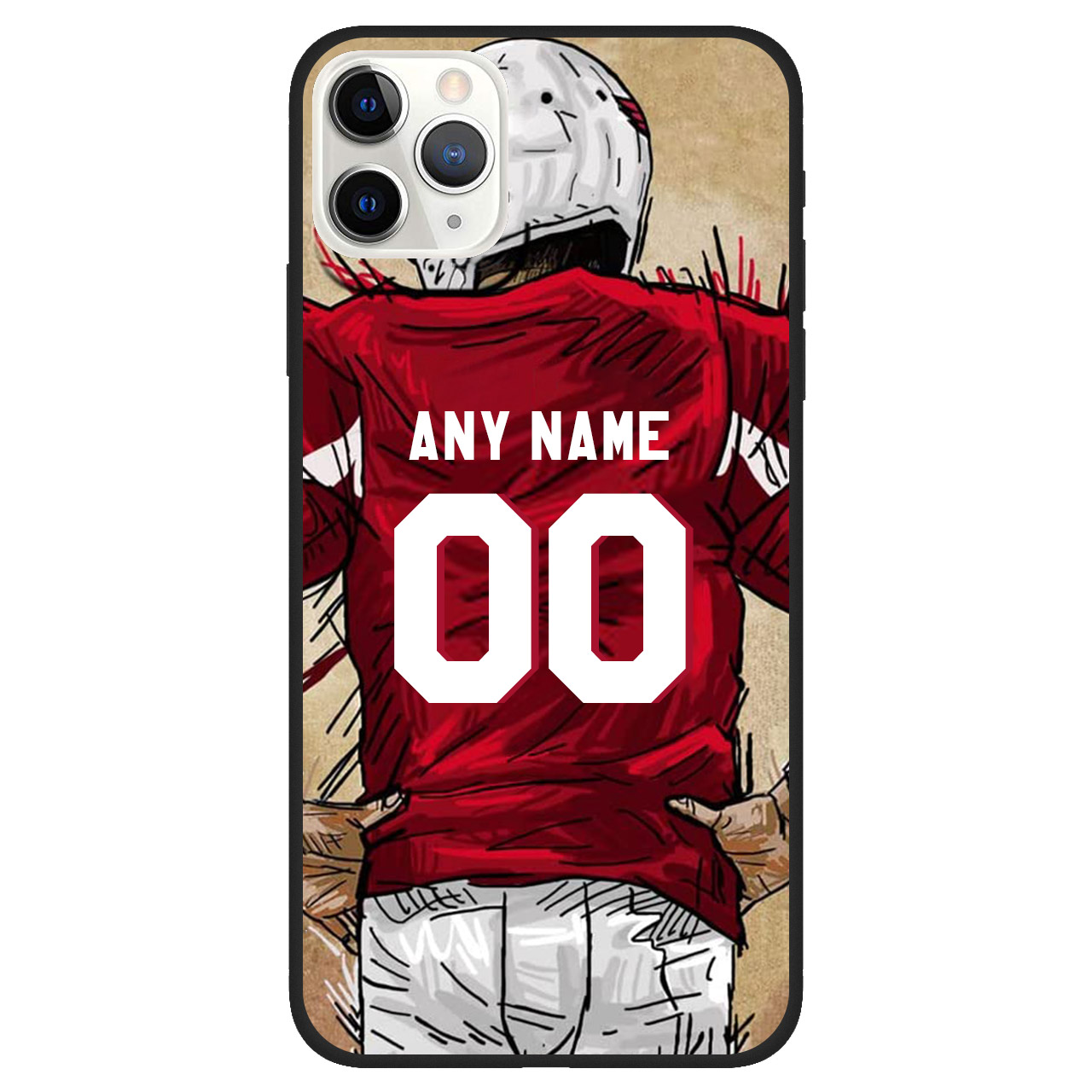 Custom Name & Number Football Phone Case