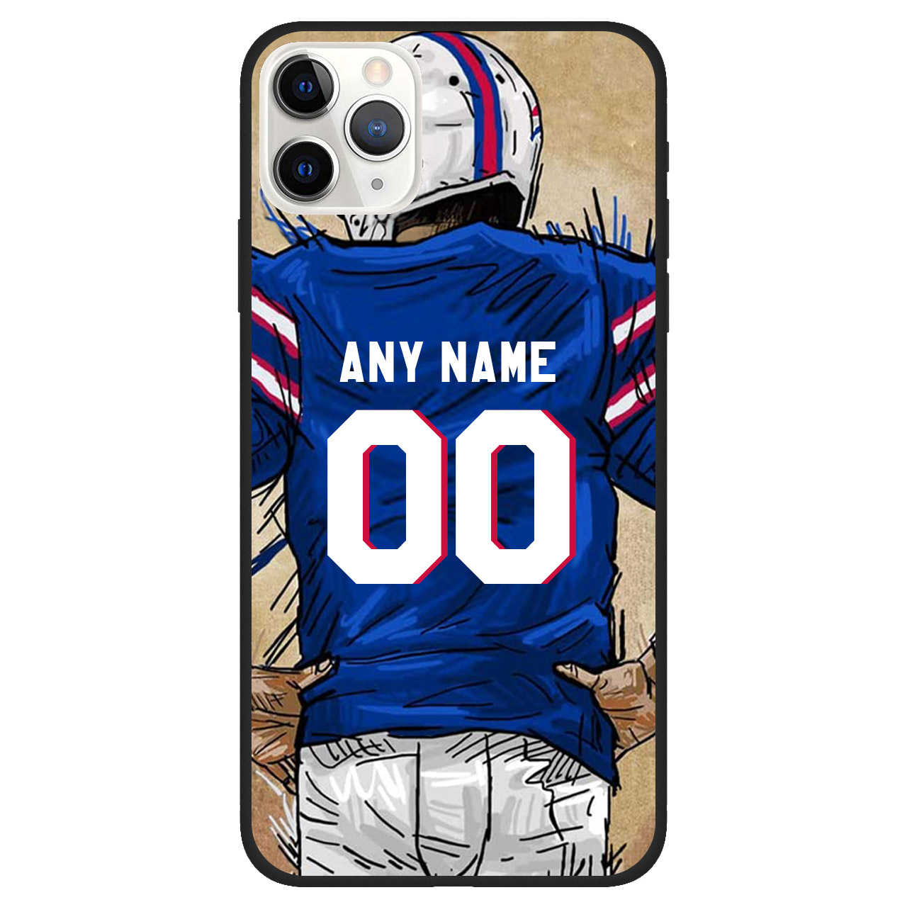 Custom Name & Number Football Phone Case