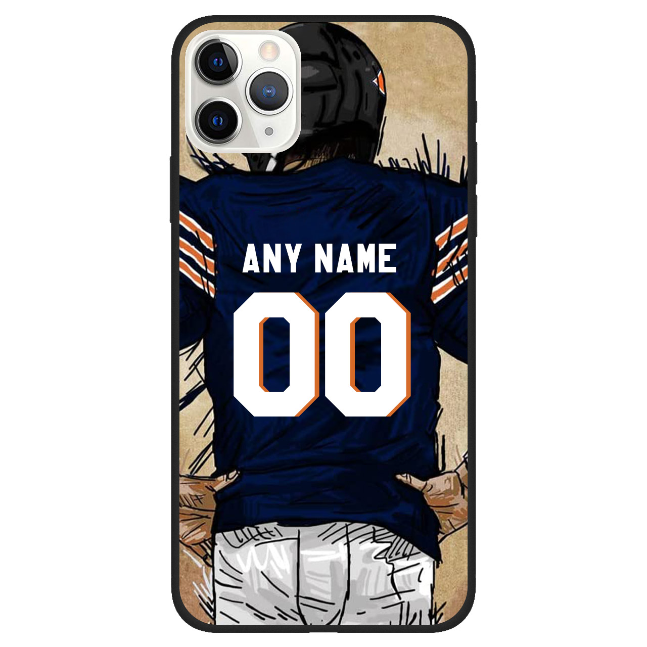 Custom Name & Number Football Phone Case