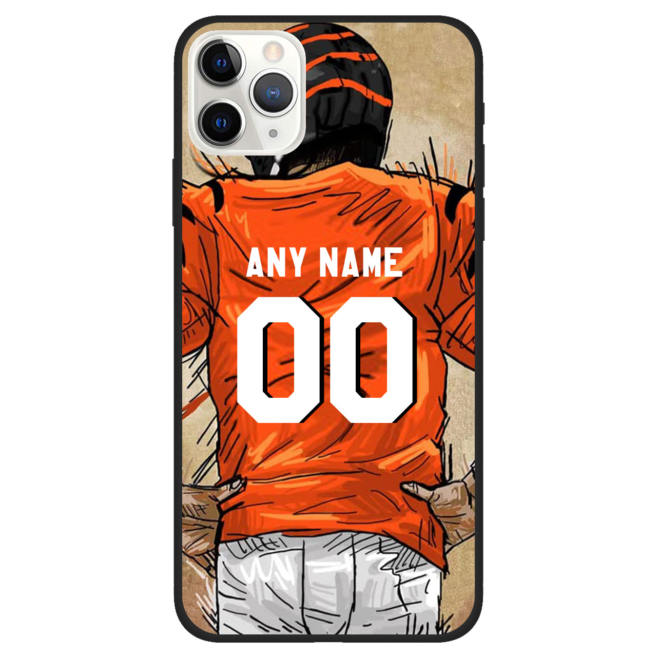 Custom Name & Number Football Phone Case