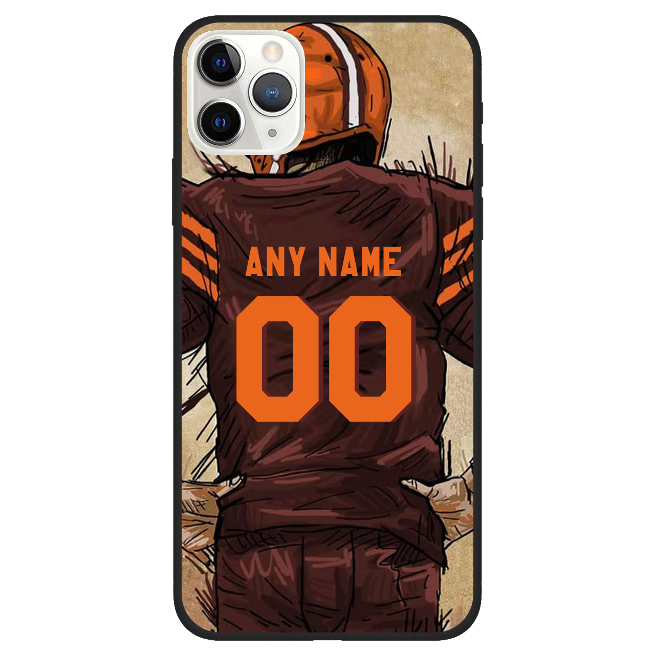 Custom Name & Number Football Phone Case