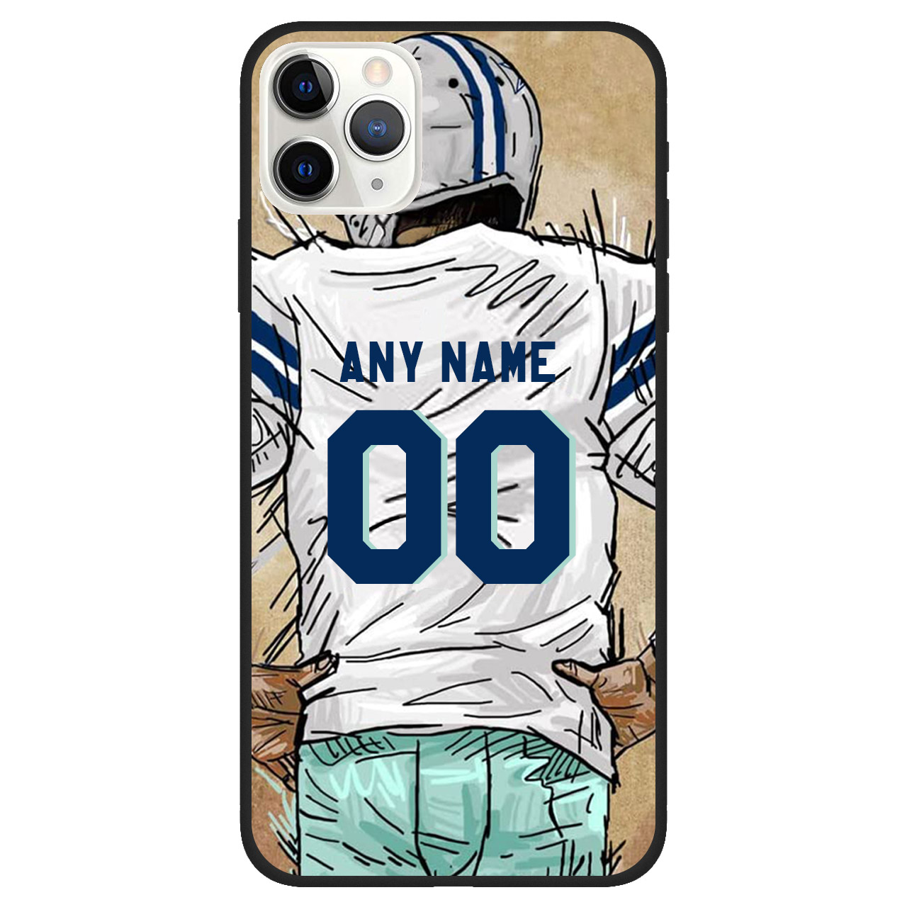 Custom Name & Number Football Phone Case