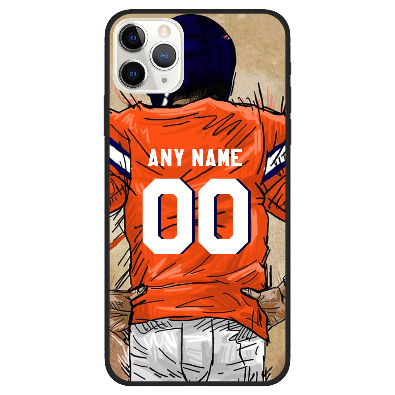 Custom Name & Number Football Phone Case
