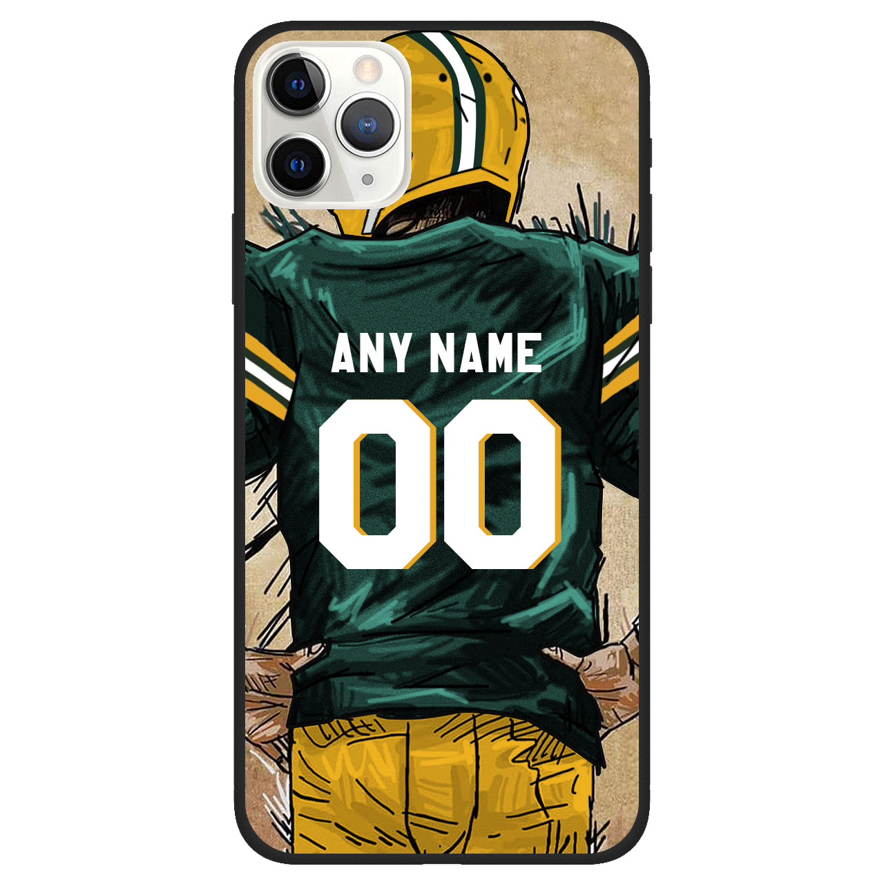Custom Name & Number Football Phone Case