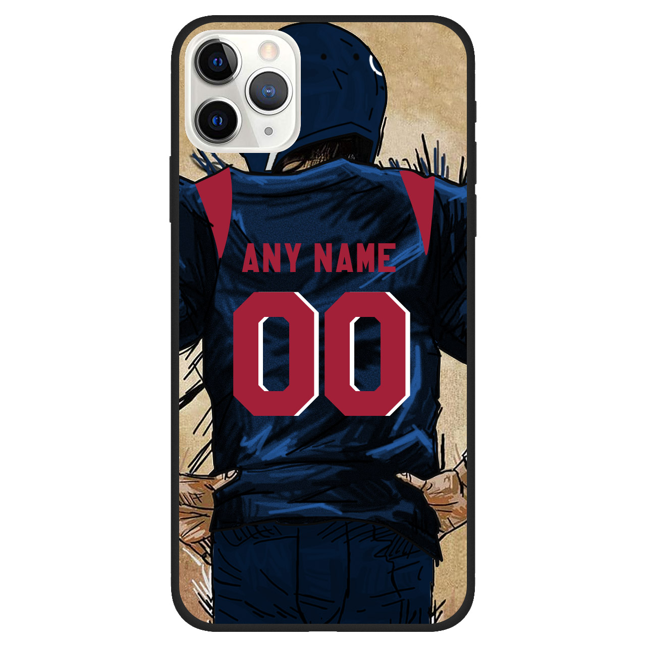 Custom Name & Number Football Phone Case