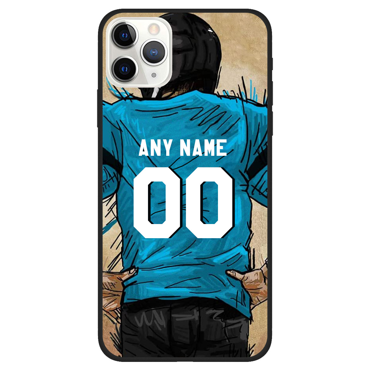 Custom Name & Number Football Phone Case