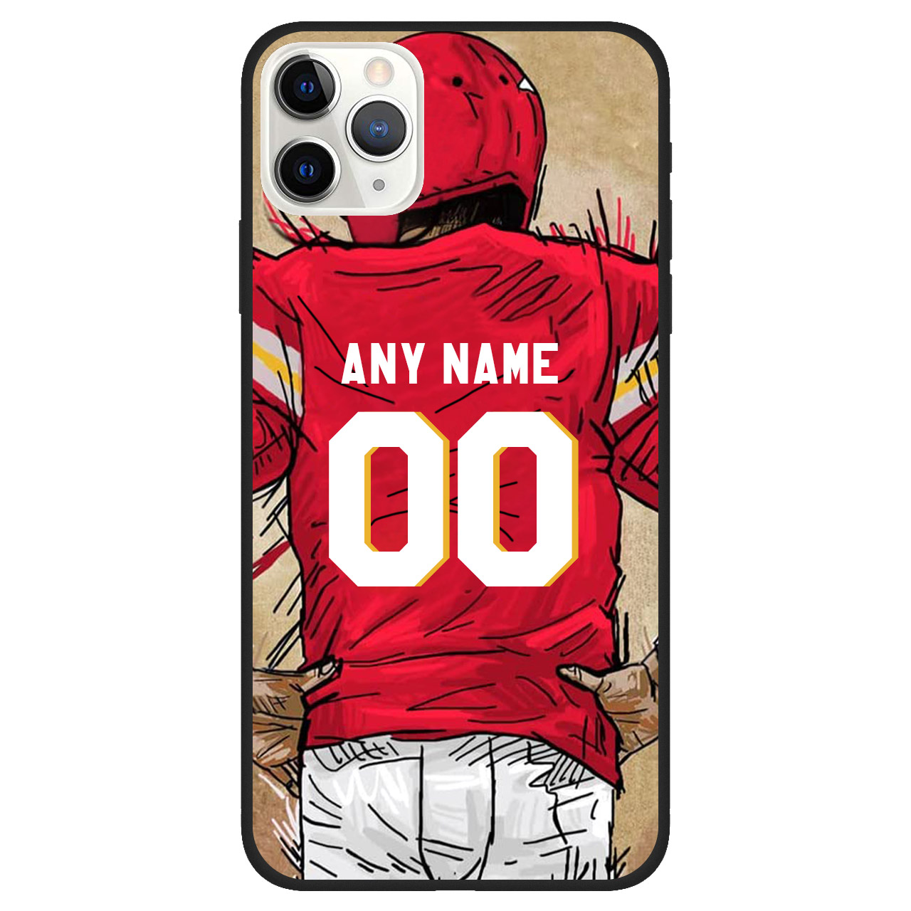 Custom Name & Number Football Phone Case