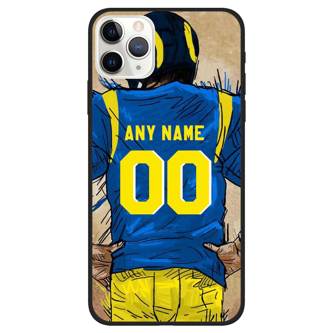 Custom Name & Number Football Phone Case