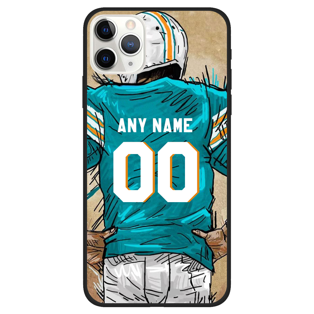 Custom Name & Number Football Phone Case