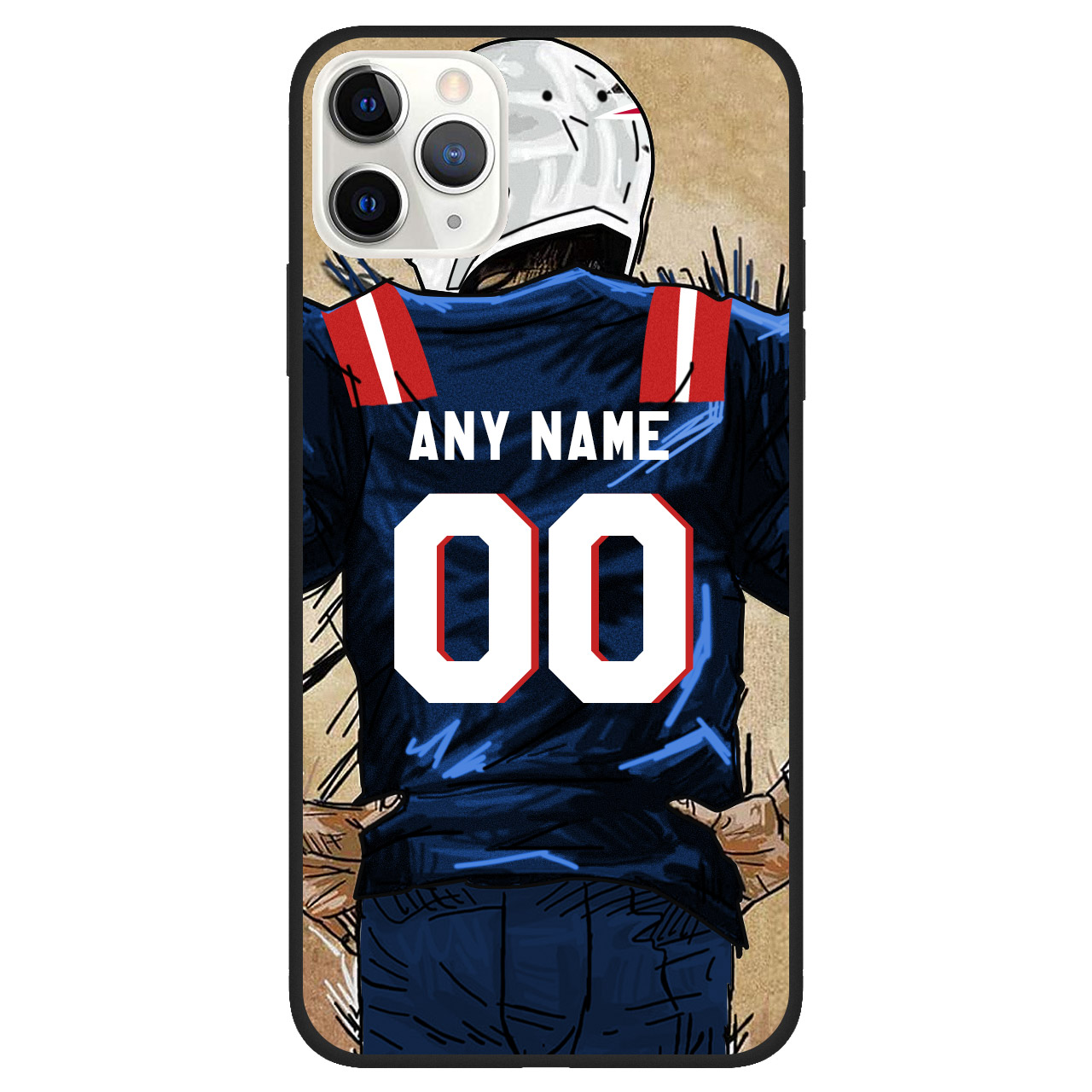 Custom Name & Number Football Phone Case