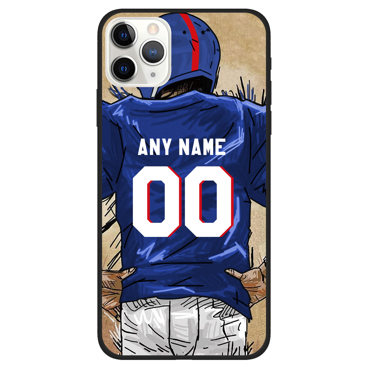Custom Name & Number Football Phone Case