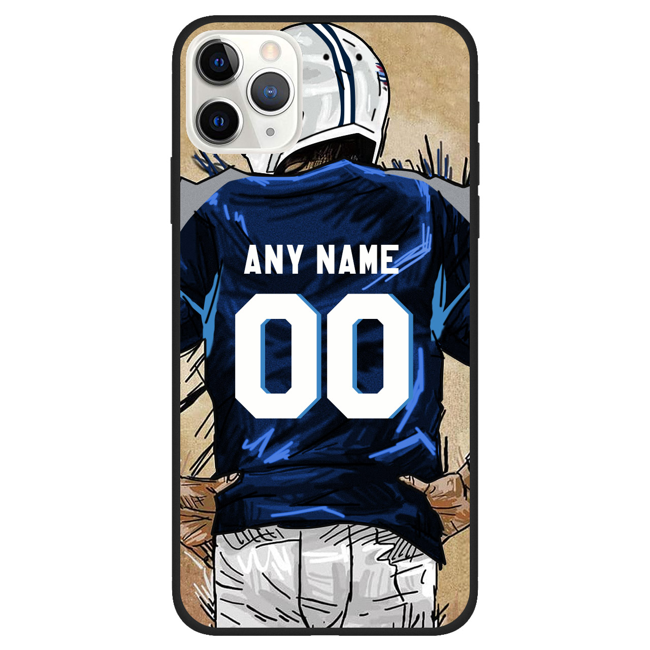 Custom Name & Number Football Phone Case